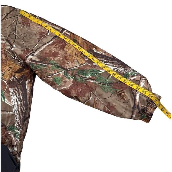 Realtree Camo Mens Hunting Jacket Team Whitetail Quilted Hooded Lightweight 3XL - Picture 7 of 12